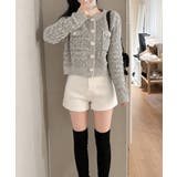 ラメニットカーディガンショート丈トップス | Miniministore | 詳細画像11