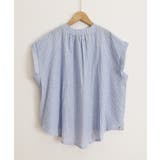 ストライプシャツブラウスフレンチスリーブ | Miniministore | 詳細画像26 