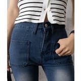 韓国風セミフレアデニムパンツ レディース | Miniministore | 詳細画像14 