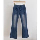 韓国風セミフレアデニムパンツ レディース | Miniministore | 詳細画像15 