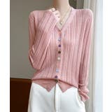 針抜きシアーカーディガン透かし編みニット | Miniministore | 詳細画像10