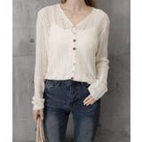 針抜きシアーカーディガン透かし編みニット | Miniministore | 詳細画像13