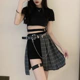チェックスカート レディース ハイウエスト | Miniministore | 詳細画像3