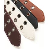 ダブルピンベルト PUレザーハトメベルト | Miniministore | 詳細画像15 