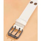 ダブルピンベルト PUレザーハトメベルト | Miniministore | 詳細画像19 