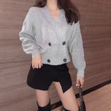 リブニット カーディガン レディース | Miniministore | 詳細画像6 
