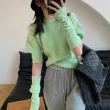 アームウォーマー ニットトップス 韓国風 | Miniministore | 詳細画像11 