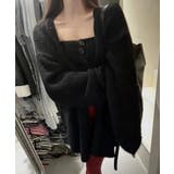 ニットアンサンブルベアトップニットカーデ | Miniministore | 詳細画像3 