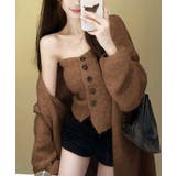 ニットアンサンブルベアトップニットカーデ | Miniministore | 詳細画像9 