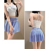 花柄レースフリル水着三点セット体型カバー | Miniministore | 詳細画像2 