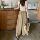 とろみパンツ レディース 綿麻スカンツ夏 | Miniministore | 詳細画像10 