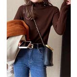 裏起毛 ハイネックニットトップスフリル襟 | Miniministore | 詳細画像15 