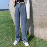 ストレートデニムパンツ ハイウエスト美脚 | Miniministore | 詳細画像5 