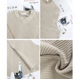 リブニットベスト 前後スリットニットジレ | Miniministore | 詳細画像24