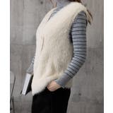 ふわふわファーベストVネックニットベスト | Miniministore | 詳細画像18