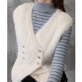 ふわふわファーベストVネックニットベスト | Miniministore | 詳細画像19