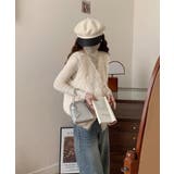 ふわふわファーベストVネックニットベスト | Miniministore | 詳細画像2