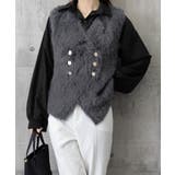 ふわふわファーベストVネックニットベスト | Miniministore | 詳細画像20