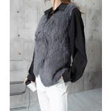 ふわふわファーベストVネックニットベスト | Miniministore | 詳細画像22