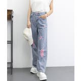 ピンク ダメージデニムパンツ レディース | Miniministore | 詳細画像12 