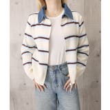 おしゃれニットトップスレディース 大人カジュアルカーディガン配色ポロカラー セー… | SUNSHINE CLOSET | 詳細画像19