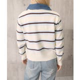 おしゃれニットトップスレディース 大人カジュアルカーディガン配色ポロカラー セー… | SUNSHINE CLOSET | 詳細画像21