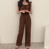 フリル袖 オールインワン パンツドレス | Miniministore | 詳細画像13