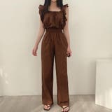 フリル袖 オールインワン パンツドレス | Miniministore | 詳細画像15