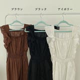 フリル袖 オールインワン パンツドレス | Miniministore | 詳細画像2