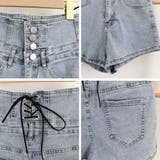 デニム ショートパンツ ハイウエスト美脚 | Miniministore | 詳細画像21 