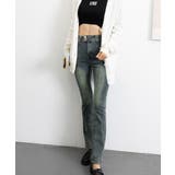 レトロ セミフレアデニムパンツレディース | Miniministore | 詳細画像15 