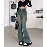 レトロ セミフレアデニムパンツレディース | Miniministore | 詳細画像6 