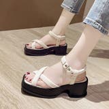 厚底サンダル スクエアトゥ レディース | Miniministore | 詳細画像10