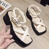 厚底サンダル スクエアトゥ レディース | Miniministore | 詳細画像13