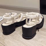 厚底サンダル スクエアトゥ レディース | Miniministore | 詳細画像15