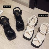 厚底サンダル スクエアトゥ レディース | Miniministore | 詳細画像2