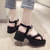 厚底サンダル スクエアトゥ レディース | Miniministore | 詳細画像5
