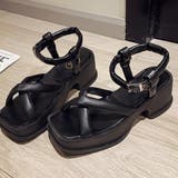 厚底サンダル スクエアトゥ レディース | Miniministore | 詳細画像6