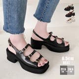 韓国 厚底 ヒールサンダル レディース | Miniministore | 詳細画像1 