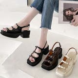 韓国 厚底 ヒールサンダル レディース | Miniministore | 詳細画像7 