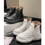 ムートンブーツ キルティング裏起毛ブーツ | Miniministore | 詳細画像11 
