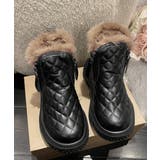 ムートンブーツ キルティング裏起毛ブーツ | Miniministore | 詳細画像16 