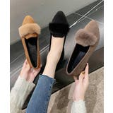ファー付きパンプスポインテッドトゥ韓国風 | Miniministore | 詳細画像1