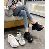 オープントゥスポーティーサンダル 厚底靴 | Miniministore | 詳細画像7 