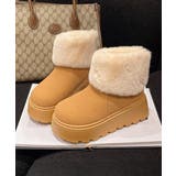 厚底ムートンブーツ 裏起毛ショートブーツ | Miniministore | 詳細画像18 