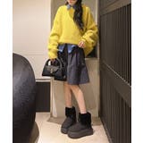 厚底ムートンブーツ 裏起毛ショートブーツ | Miniministore | 詳細画像4 