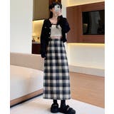 チェック柄タイトスカート バックスリット | Miniministore | 詳細画像2 