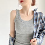 リブ タンクトップ レディース 無地 | Miniministore | 詳細画像10
