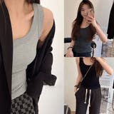 リブ タンクトップ レディース 無地 | Miniministore | 詳細画像12
