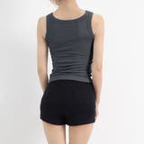 リブ タンクトップ レディース 無地 | Miniministore | 詳細画像20